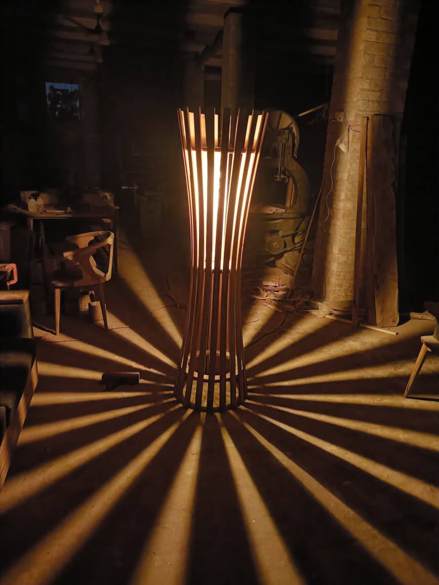 Radiant Cage Floor Lamp