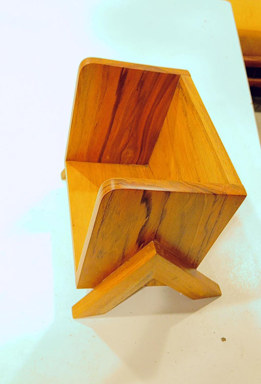 Elegant Wooden Book Organizer for Home & Office| Desk & Table Organizer