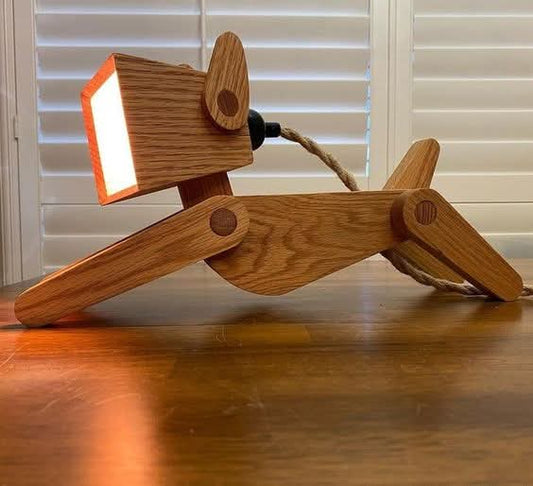Handcrafted Puppy Desk Lamp – Adjustable & Cute Night Light