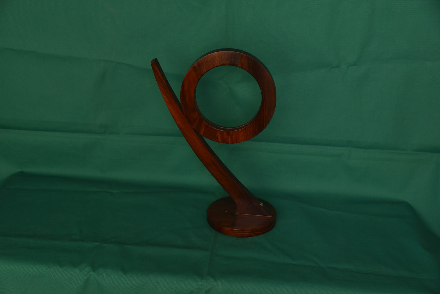 Elegant Wooden Circle LED Lamp – Modern Art Design Table Light for Home & Office Décor