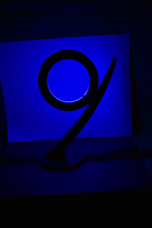 Elegant Wooden Circle LED Lamp – Modern Art Design Table Light for Home & Office Décor